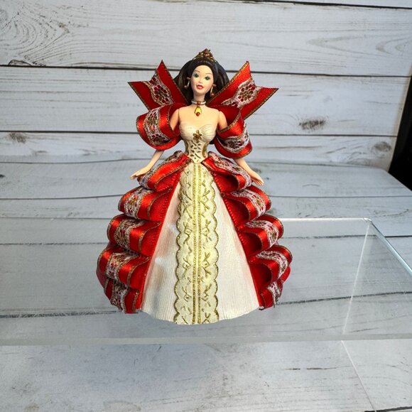 Hallmark Holiday Barbie Keepsake Christmas Ornaments Lot of 4 1994-1997 Boxes - Picture 3 of 14